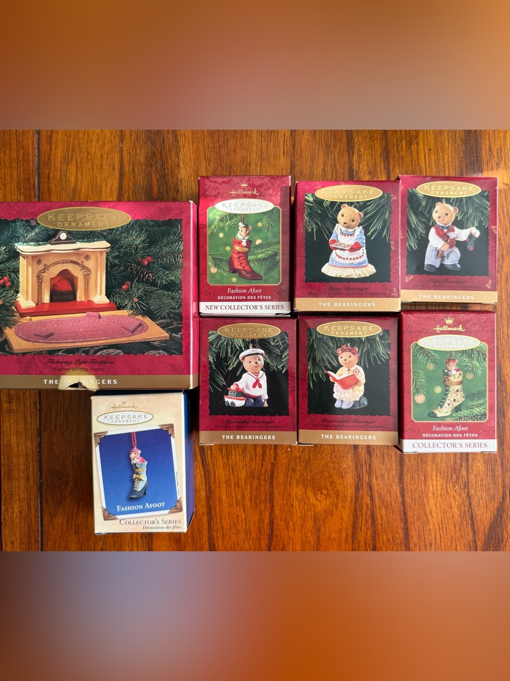 HALLMARK Bearingers Fashion Afoot Ornament Lot